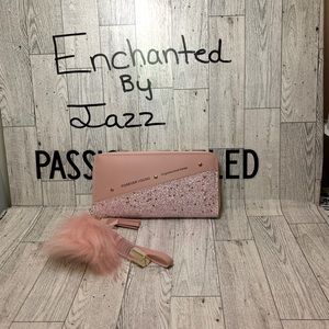 Pink Keychain Wallet with Broadway Rosehip Oil